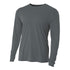 A4 Cooling Performance Long Sleeve Crew Neck Gray (N3165G)